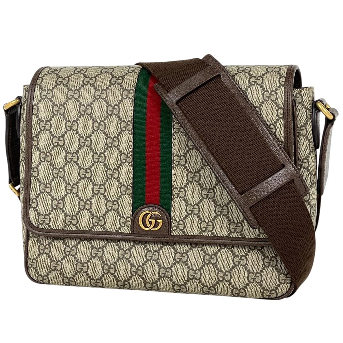 GUCCI OFFIDIA GG SHOULDER BAG WEB SHOULDER BAG (1 of 8)