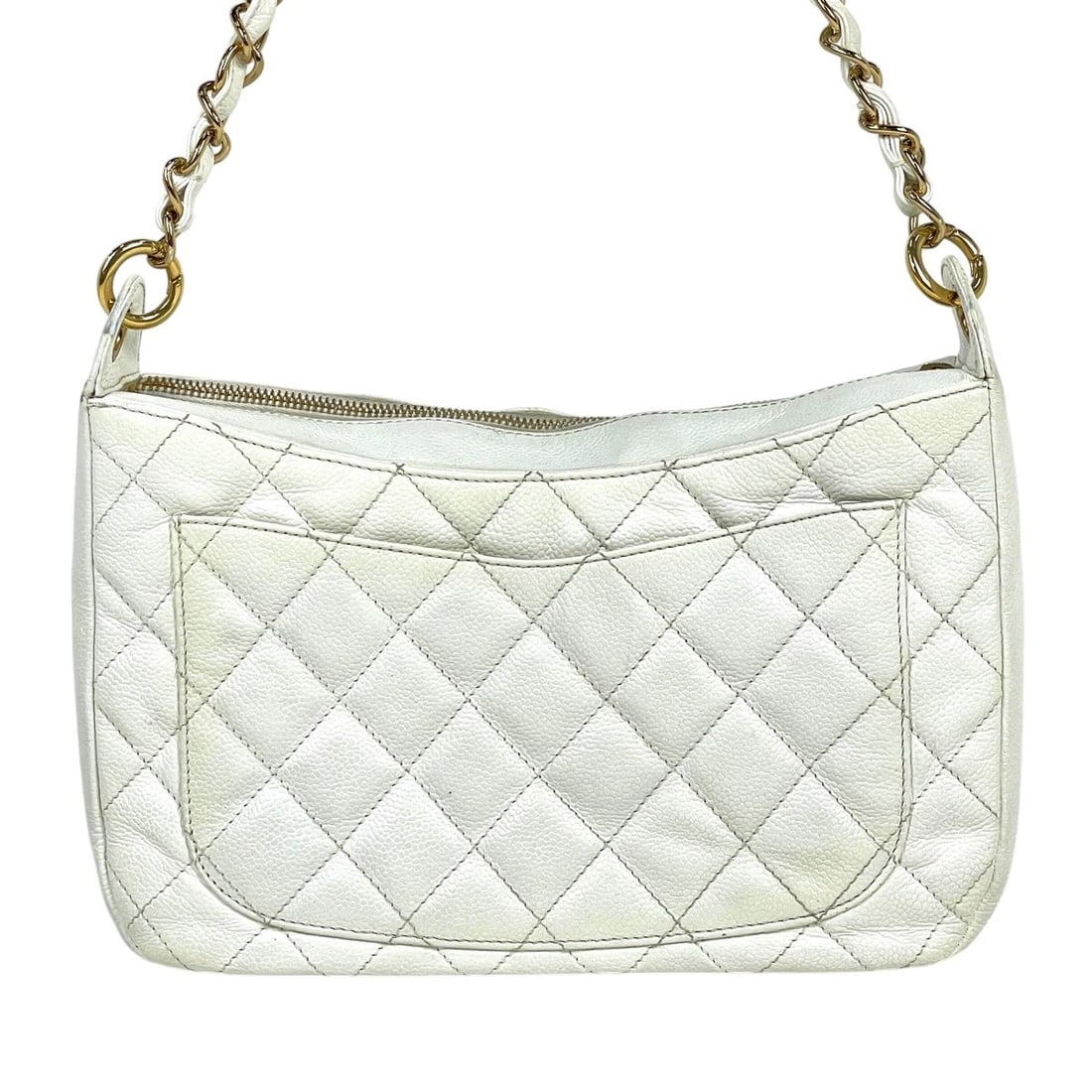 CHANEL (INTERLOCKING) CC LOGO CHAIN SHOULDER BAG - 3