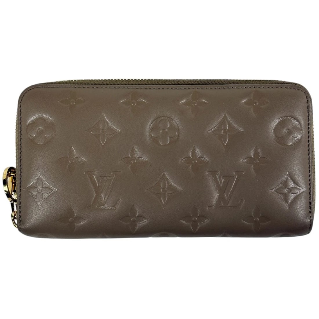 LOUIS VUITTON ZIPPY WALLET COUSSIN EMBOSSED MONOGRAM LONG WALLET: Louis Vuitton Zippy wallet Coussin embossed monogram Long Wallet Brand: Louis Vuitton Type/Style: Long Wallet Material: leather Color: Taupe Size: Width 19.5cm(7.7") Height 10cm(3.9") Depth 2.5cm(1")