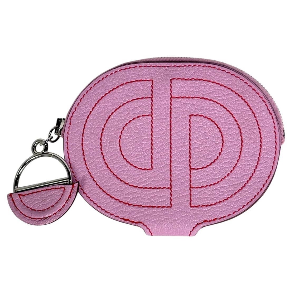 HERMES IN THE LOOP TO-GO CARD CASE COIN PURSE: HERMES In the Loop To-Go Card Case Coin Purse Brand: HERMES Type/Style: Coin Purse Material: Shave Color: Mauve Sylvestre (Pink) Size: Width 11.5cm(4.5") Height 10cm(3.9") Depth 1cm(0.4")