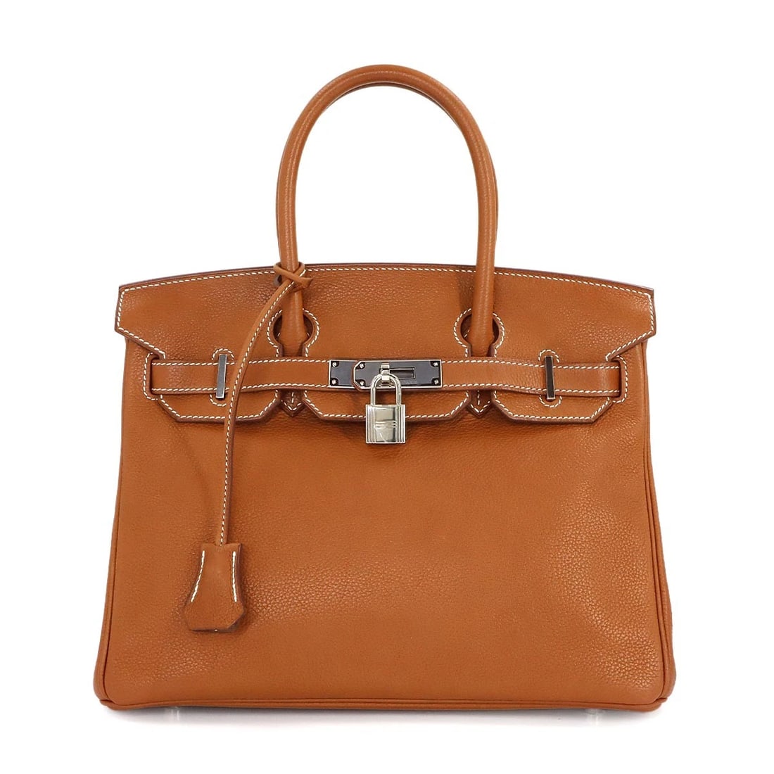 HERMES BIRKIN 30 BARENIA FAUBOURG FAUVE HAND BAG (1 of 6)