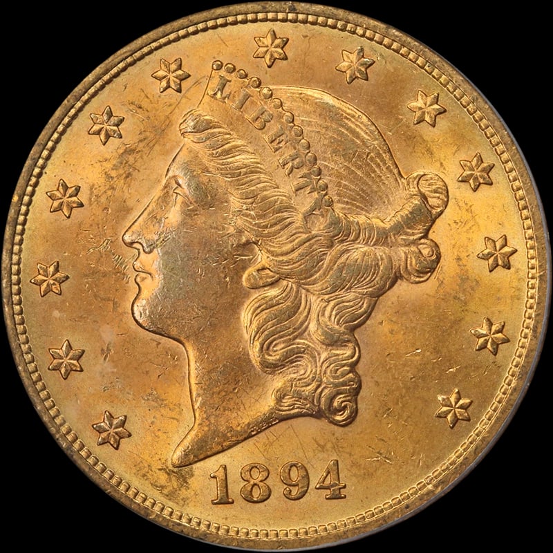 1894-P LIBERTY GOLD $20 NICE EYE APPEAL NICE STRIKE (1 of 2)