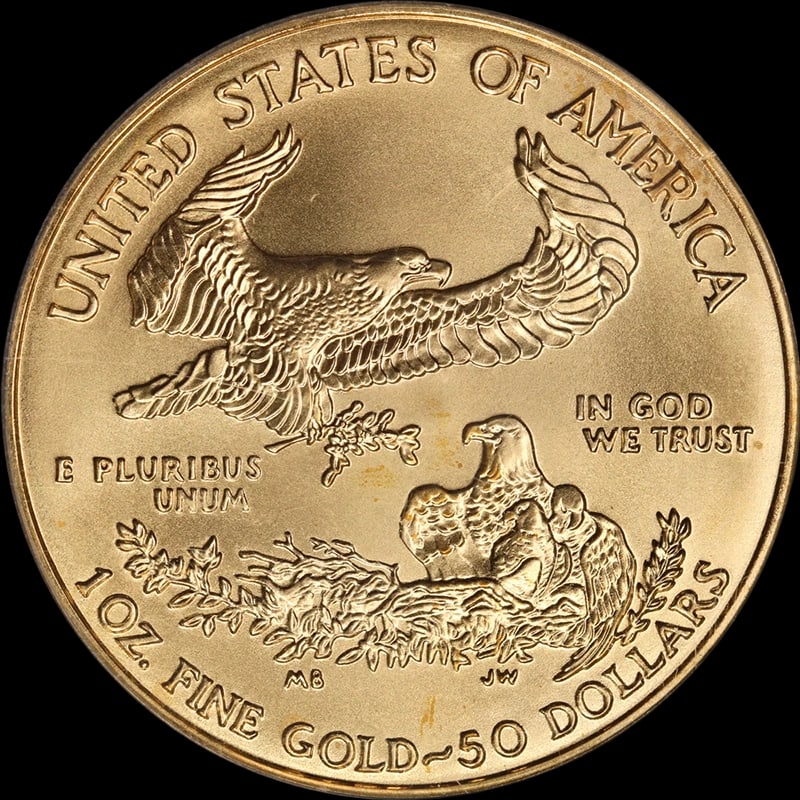 2008 GOLD AMERICAN EAGLE $50 - 2