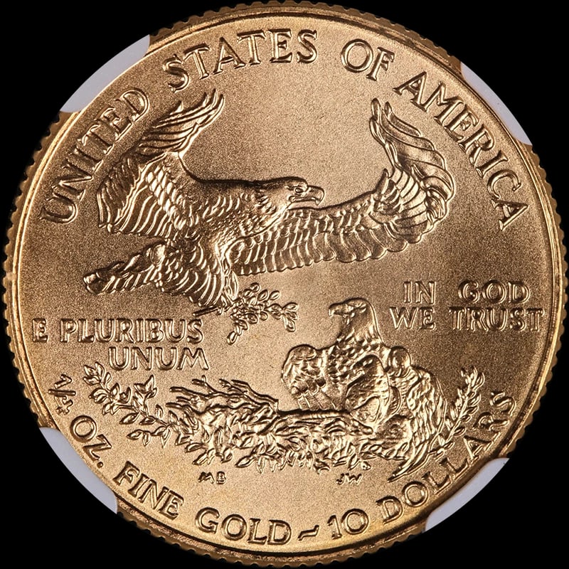 1999 GOLD AMERICAN EAGLE $10 - 2