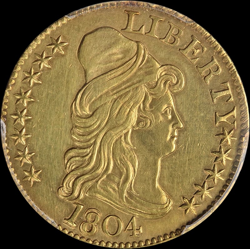 1804 CAPPED BUST GOLD $5: 1804 Capped Bust Gold $5 Year: 1804 Fineness: 0.9 Composition: Gold Denomination: $5 Country of Origin: United States Accessories: None Accessories Notice: When purchasing pre-owned goods,