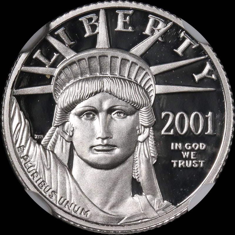 2001-W PLATINUM AMERICAN EAGLE $10 (1 of 2)
