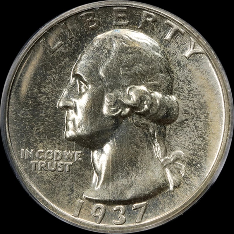 1937 WASHINGTON QUARTER: 1937 Washington Quarter Year: 1937 Fineness: 0.9 Composition: Silver Denomination: None Country of Origin: United States Accessories: None Accessories Notice: When purchasing pre-owned goods, please
