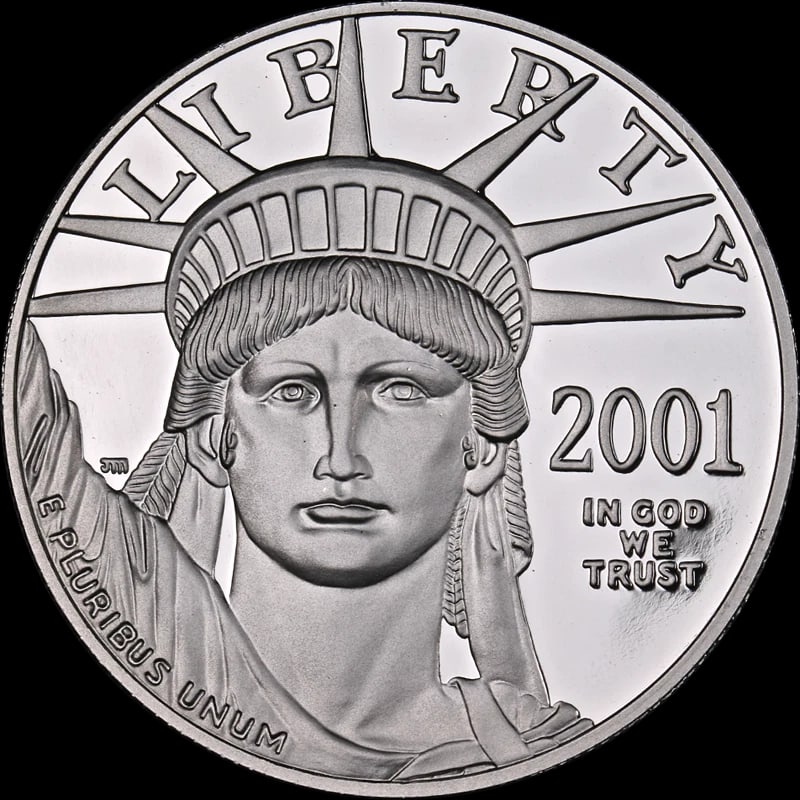2001-W PLATINUM AMERICAN EAGLE $100 (1 of 2)
