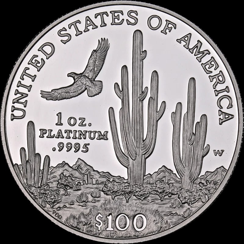 2001-W PLATINUM AMERICAN EAGLE $100 - 2