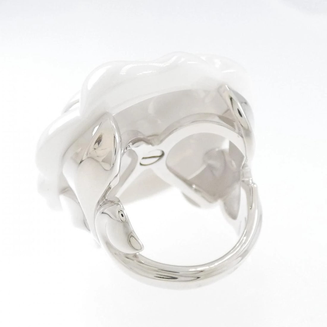 CHANEL CAMELLIA LARGE RING - 3