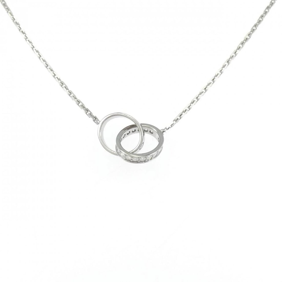 CARTIER BABY LOVE NECKLACE: Cartier Baby Love Necklace Brand: CARTIER Type/Style: Cartier Necklace Material: 750 white gold, Main Stone/Creation Natural Color: none Size: Motif maximum width approx.: 9.6mm Chain maximum width