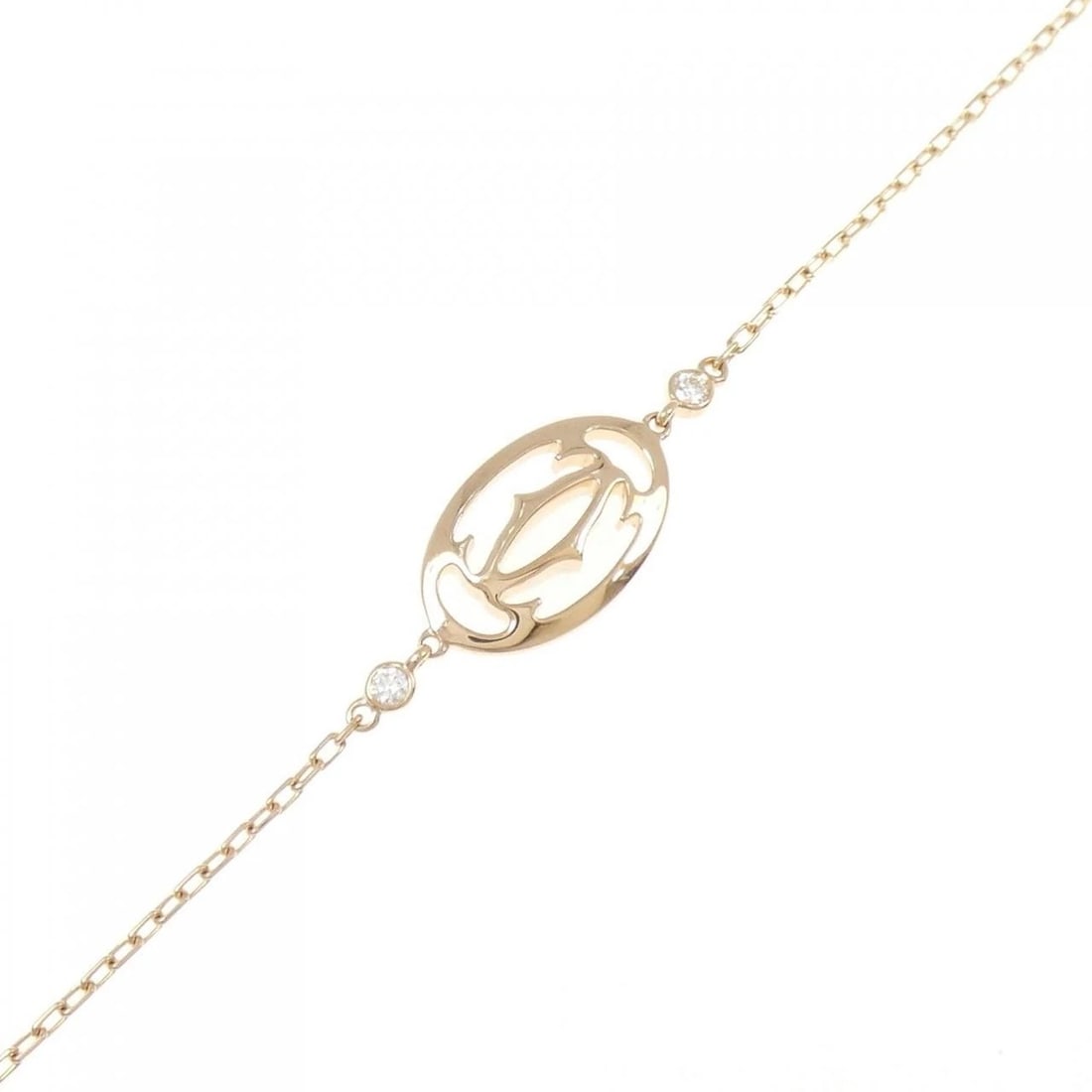 CARTIER LOGO DOUBLE C BRACELET: Cartier Logo Double C Bracelet Brand: CARTIER Type/Style: Cartier Bracelets Material: 750 Pink Gold, Main Stone/Creation Natural Color: Pink Gold Size: Max width approx: 9.2mm Size 16?18.5cm