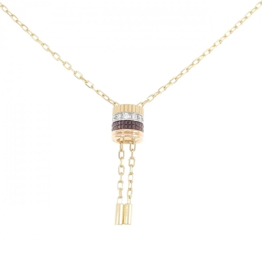 BOUCHERON QUATRE CLASSIC THAI NECKLACE, SMALL: Boucheron Quatre Classic Thai Necklace, Small Brand: Boucheron Type/Style: Boucheron Necklace Material: 750 Yellow Gold / 750 White Gold / 750 Pink Gold / PVD, Main Stone/Creation Natural Color: none