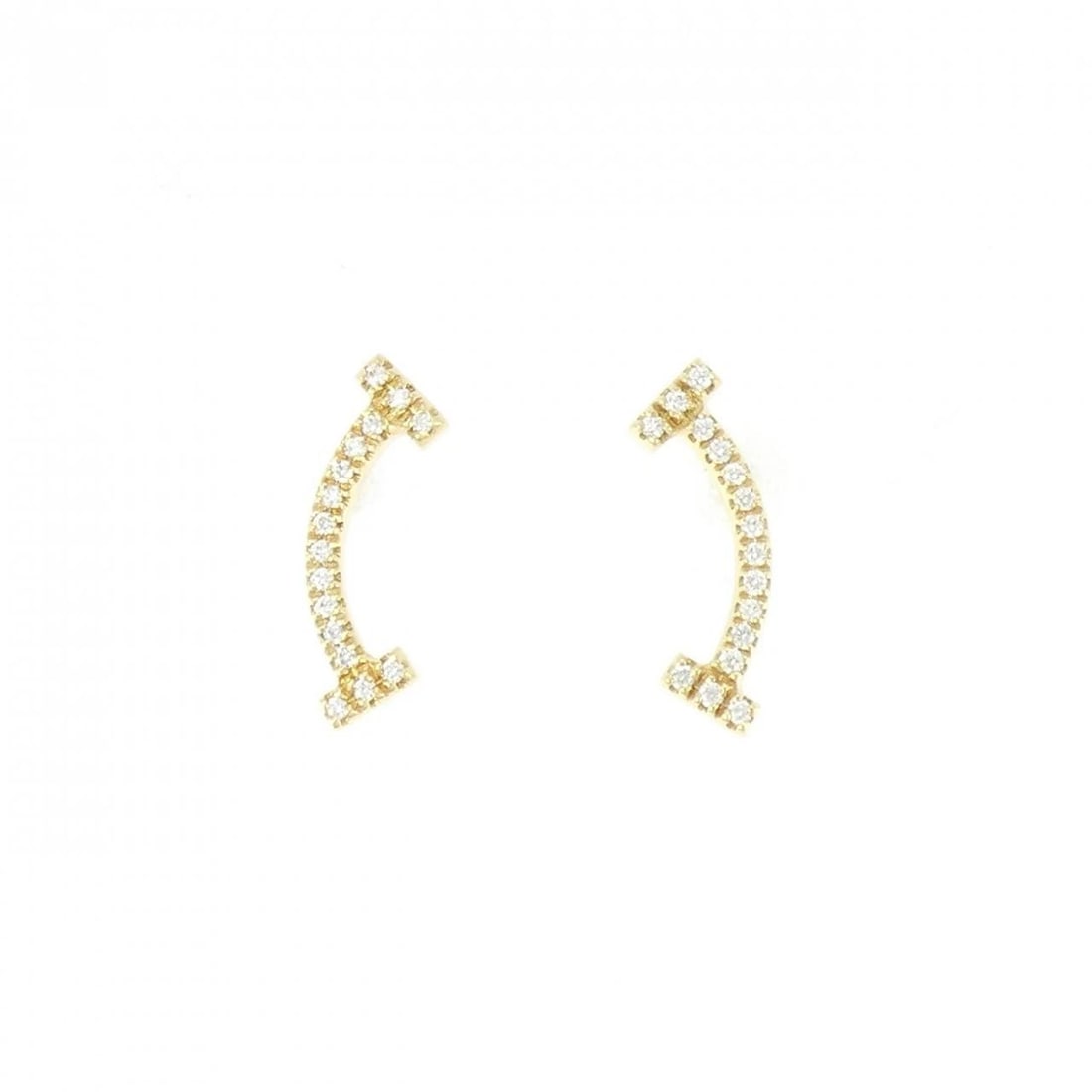 TIFFANY&CO. T SMILE PIERCE: TIFFANY&Co. T Smile Pierce Brand: TIFFANY&Co. Type/Style: TIFFANY&Co. Pierce/Earring Material: 750 yellow gold, Main Stone/Creation Natural Color: yellow gold Size: Approx. length x width: 13.5mm x