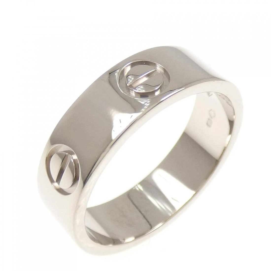 CARTIER LOVE RING: Cartier Love Ring Brand: CARTIER Type/Style: Cartier Ring Material: 750 white gold Color: white gold Size: US6 1/2(53) Accessories: None Accessories Notice: When purchasing pre-owned goods, please