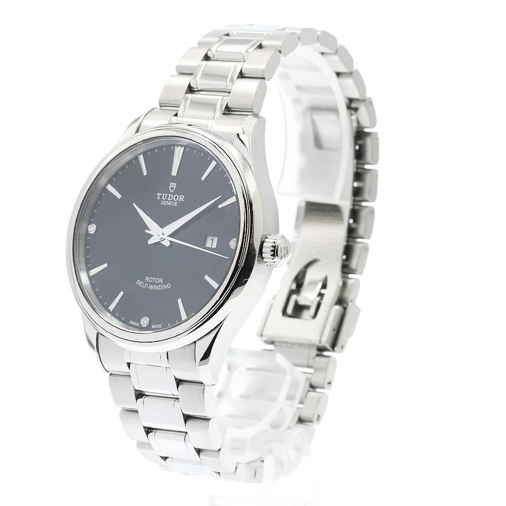 TUDOR STYLE DIAMOND AUTOMATIC WATCH - 2