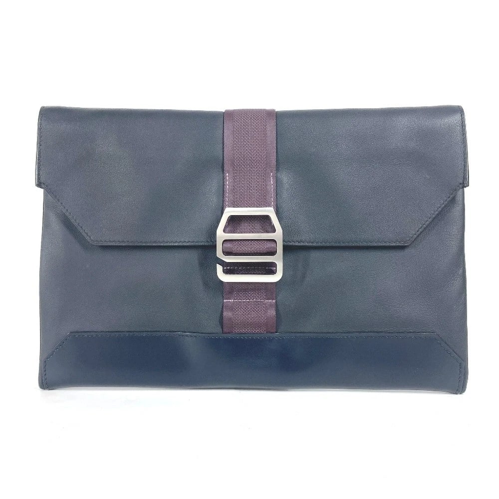 HERMES CITY SLIDE POUCH BAG CLUTCH BAG: HERMES City slide pouch bag Clutch bag Brand: HERMES Type/Style: Clutch bag Material: Leather Color: Navy Size: W13.0?H8.7inch / W33cm?H22cm Accessories: None Accessories Notice: When purc