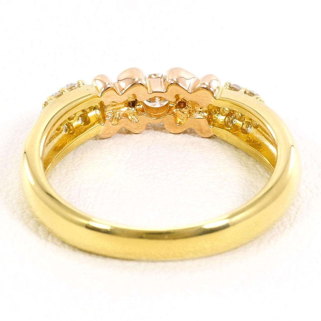 18K YELLOW GOLD RING - 4