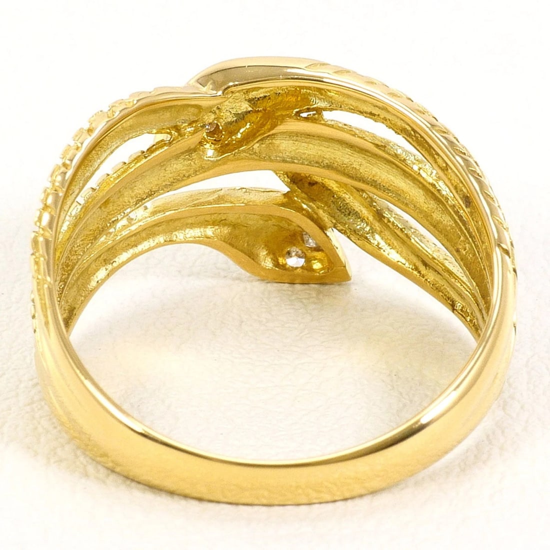 18K YELLOW GOLD RING - 4