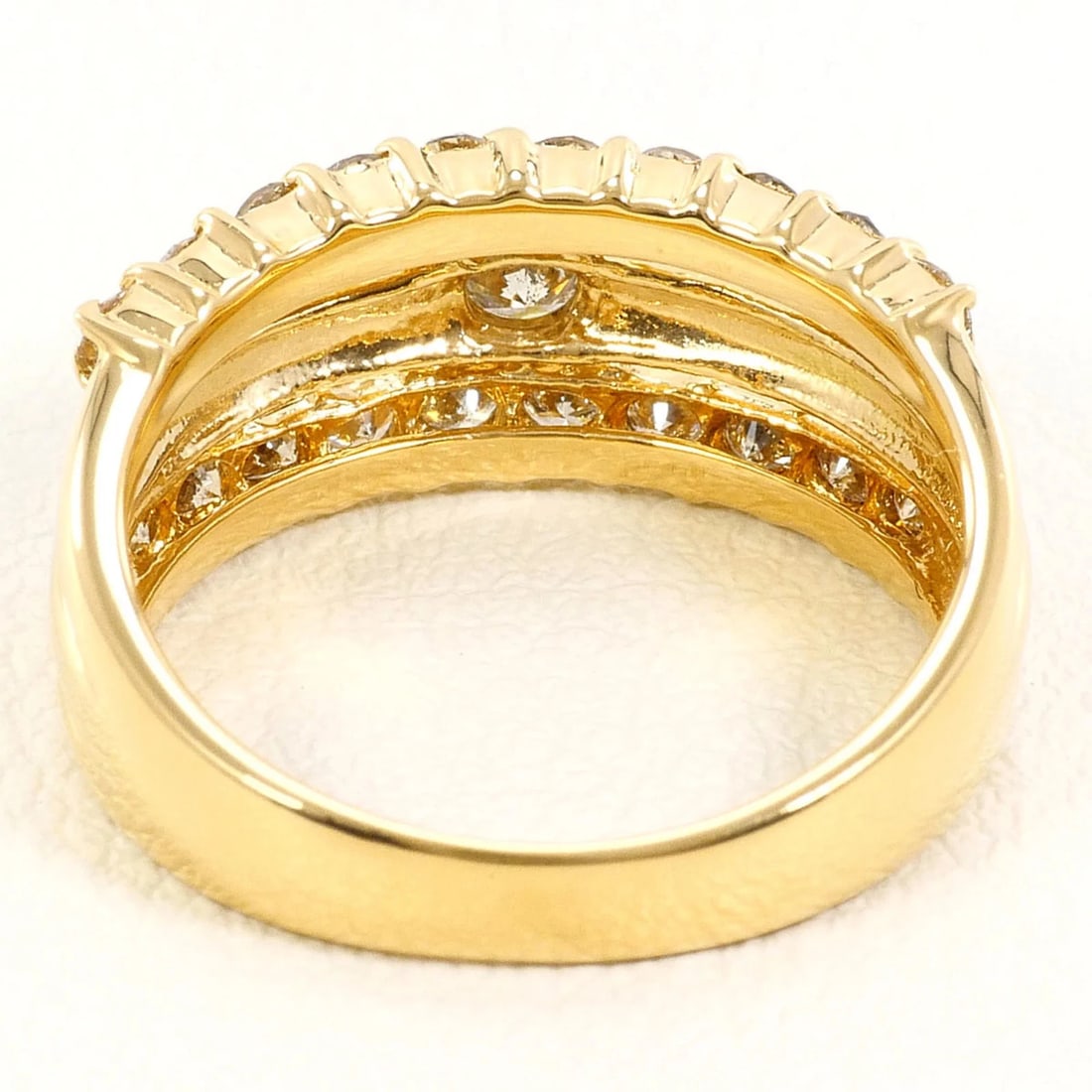 18K YELLOW GOLD RING - 4