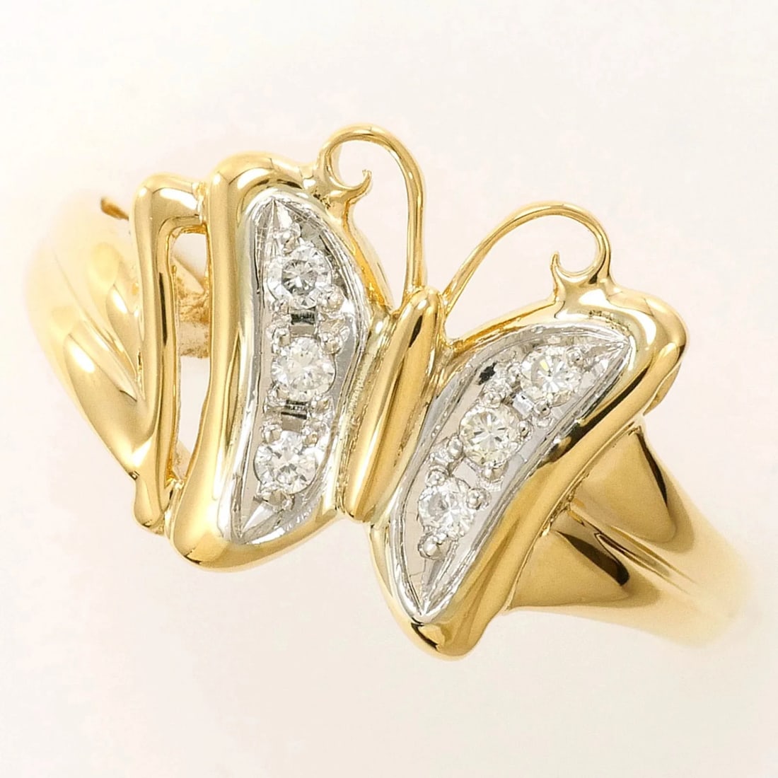 PT900 PLATINUM 18K YELLOW GOLD RING (1 of 3)