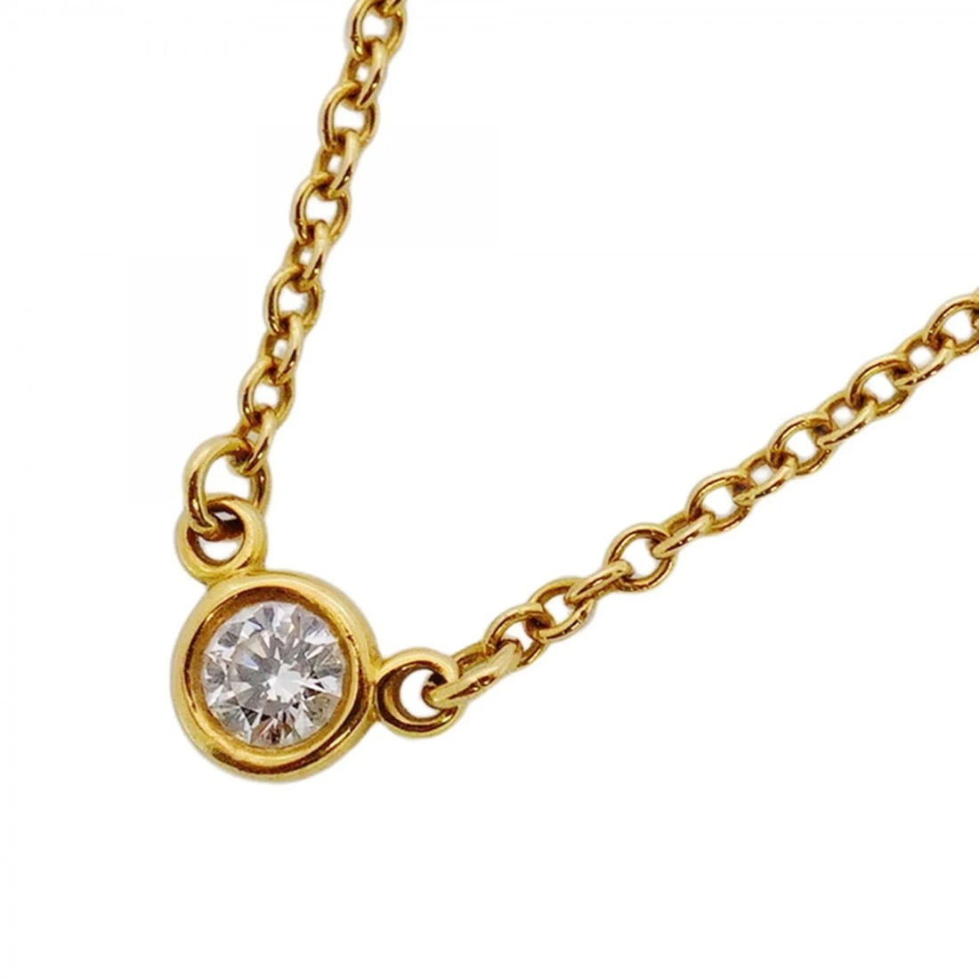 TIFFANY NECKLACE BY THE YARD 1PD 18KYG YELLOW GOLD DIAMOND (1 of 1)