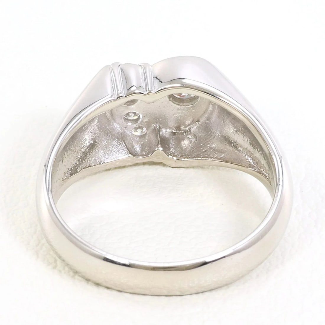 PM900 PLATINUM RING 1 DIAMOND - 4