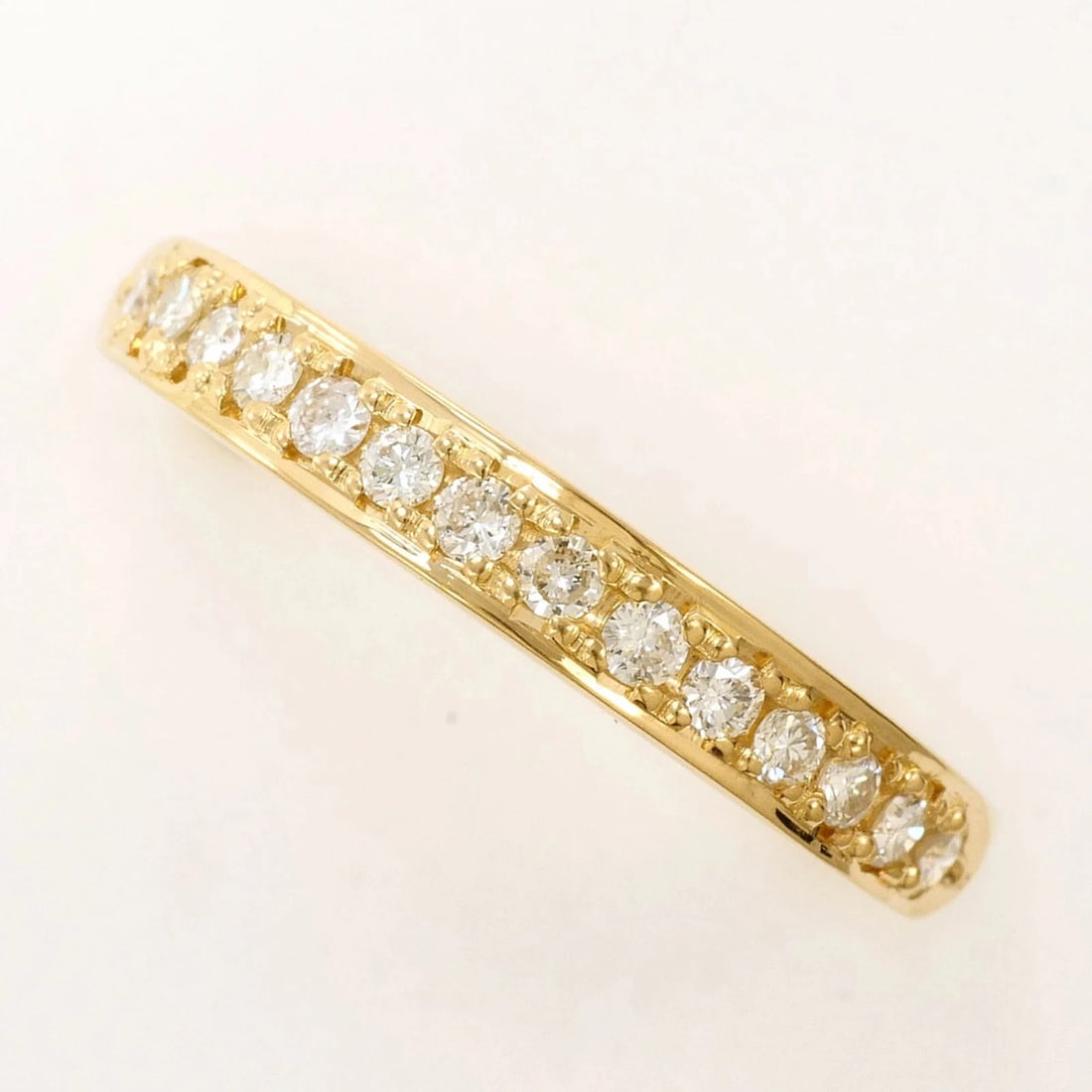 18K YELLOW GOLD RING DIAMOND, TOTAL WEIGHT: 18K Yellow Gold Ring Diamond, Total Weight Brand: Unbranded Type/Style: Band Ring Material: Yellow gold (18K) Color: Yellow gold Size: US 6.5 Accessories: None Accessories Notice: When pur