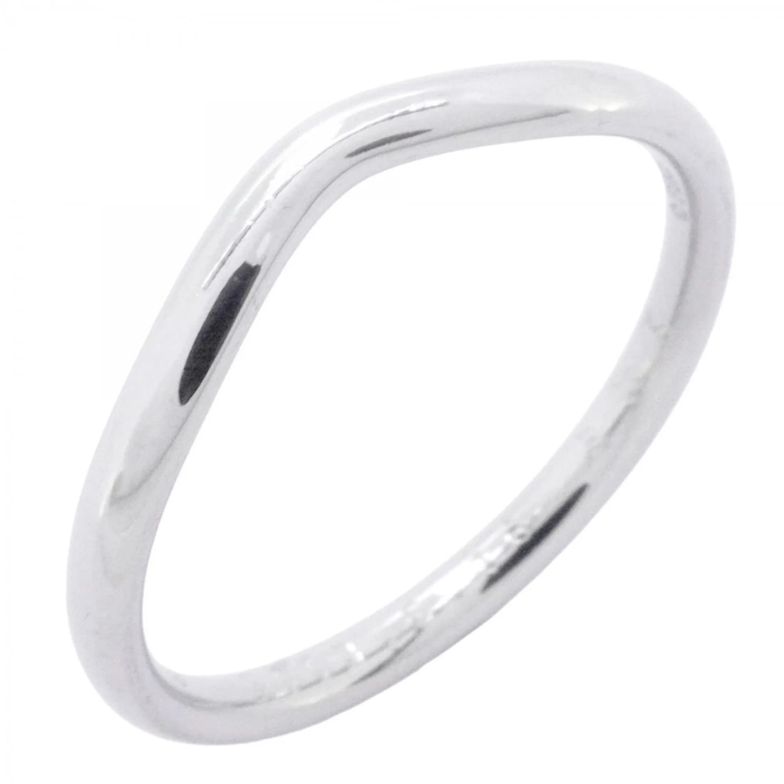 TIFFANY & CO. CURVED BAND RING, PT950 PLATINUM (1 of 4)