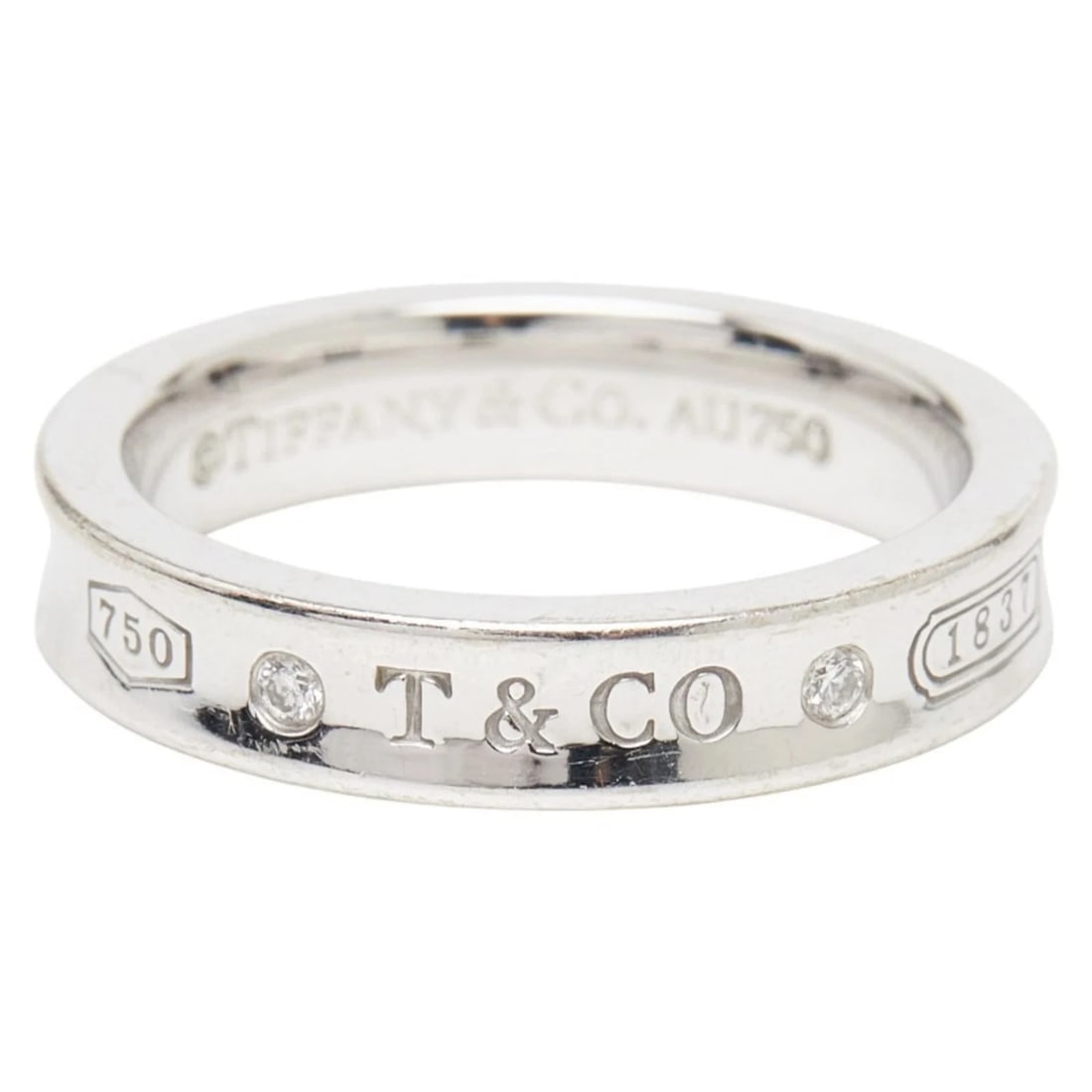TIFFANY NARROW RING, 18K WHITE GOLD (1 of 2)