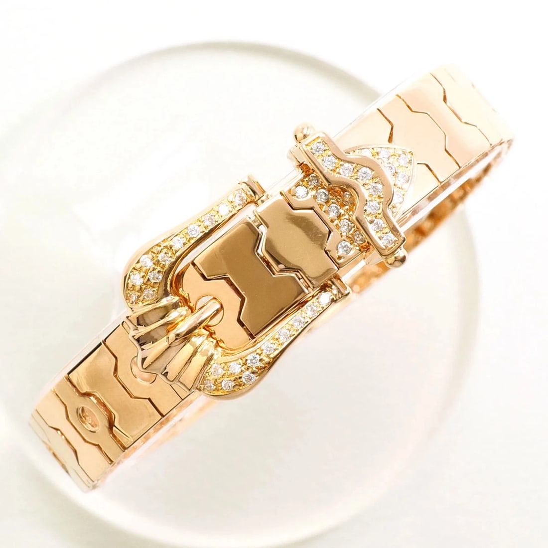 18K PINK GOLD BRACELET: 18K Pink Gold Bracelet Brand: Unbranded Type/Style: Charm bracelet Material: Pink gold (18K) Color: Pink gold Size: Length 17cm / 6.69'' Accessories: None Accessories Notice: When purchasing