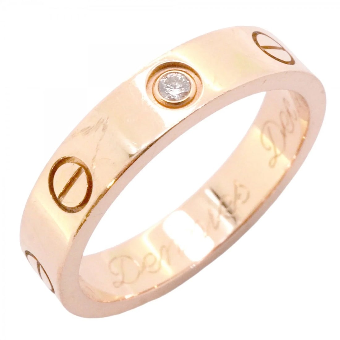 CARTIER MINI LOVE RING, 1PD (18K PINK GOLD) (1 of 2)