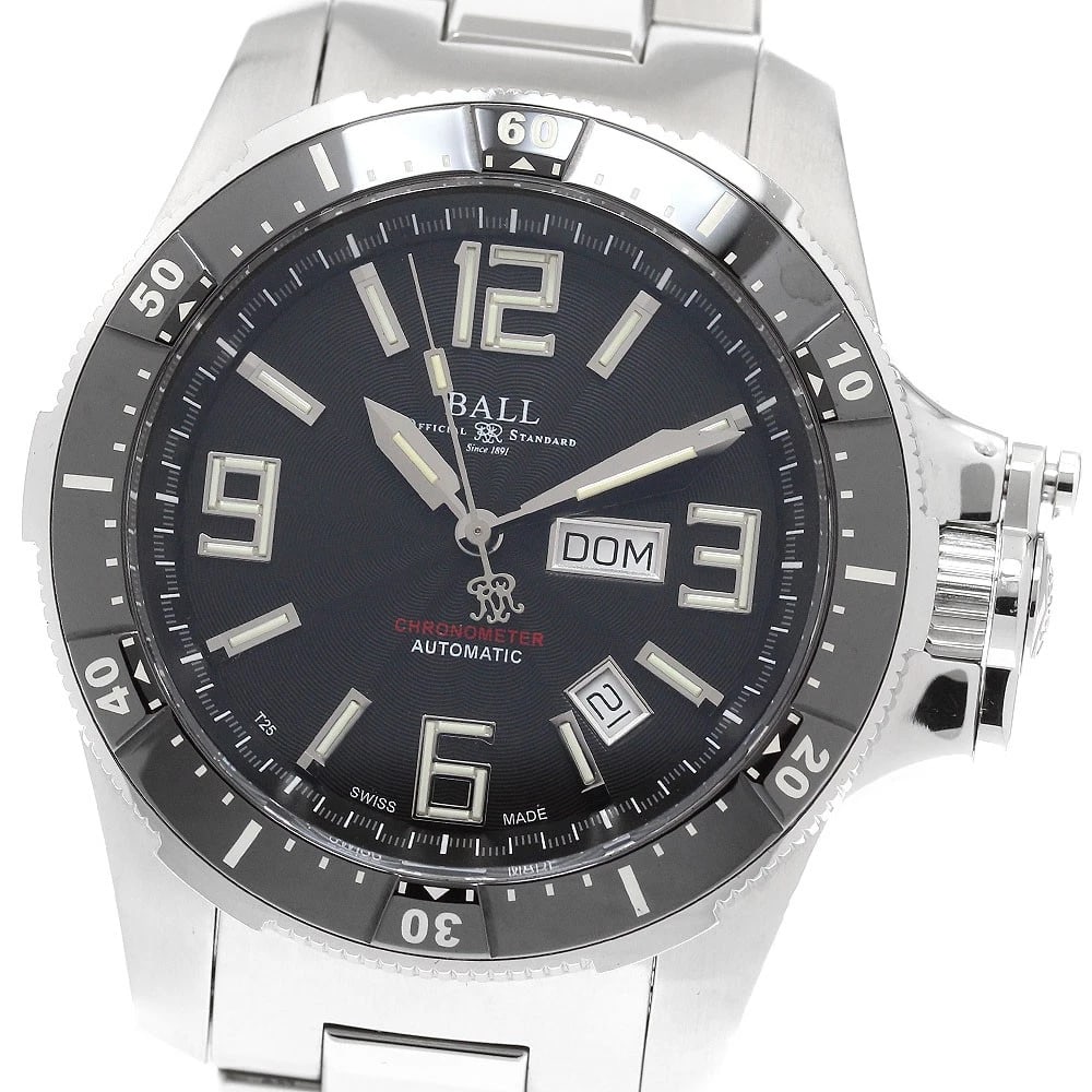 BALL WATCH ENGINEER HYDROCARBON DAY DATE AUTOMATIC WATCH: BALL Watch Engineer Hydrocarbon Day Date Automatic Watch Brand: BALL WATCH Type/Style: Wristwatch Material: Band Material Stainless Steel, Case Material Stainless Steel Color: Band Color Silver, Case