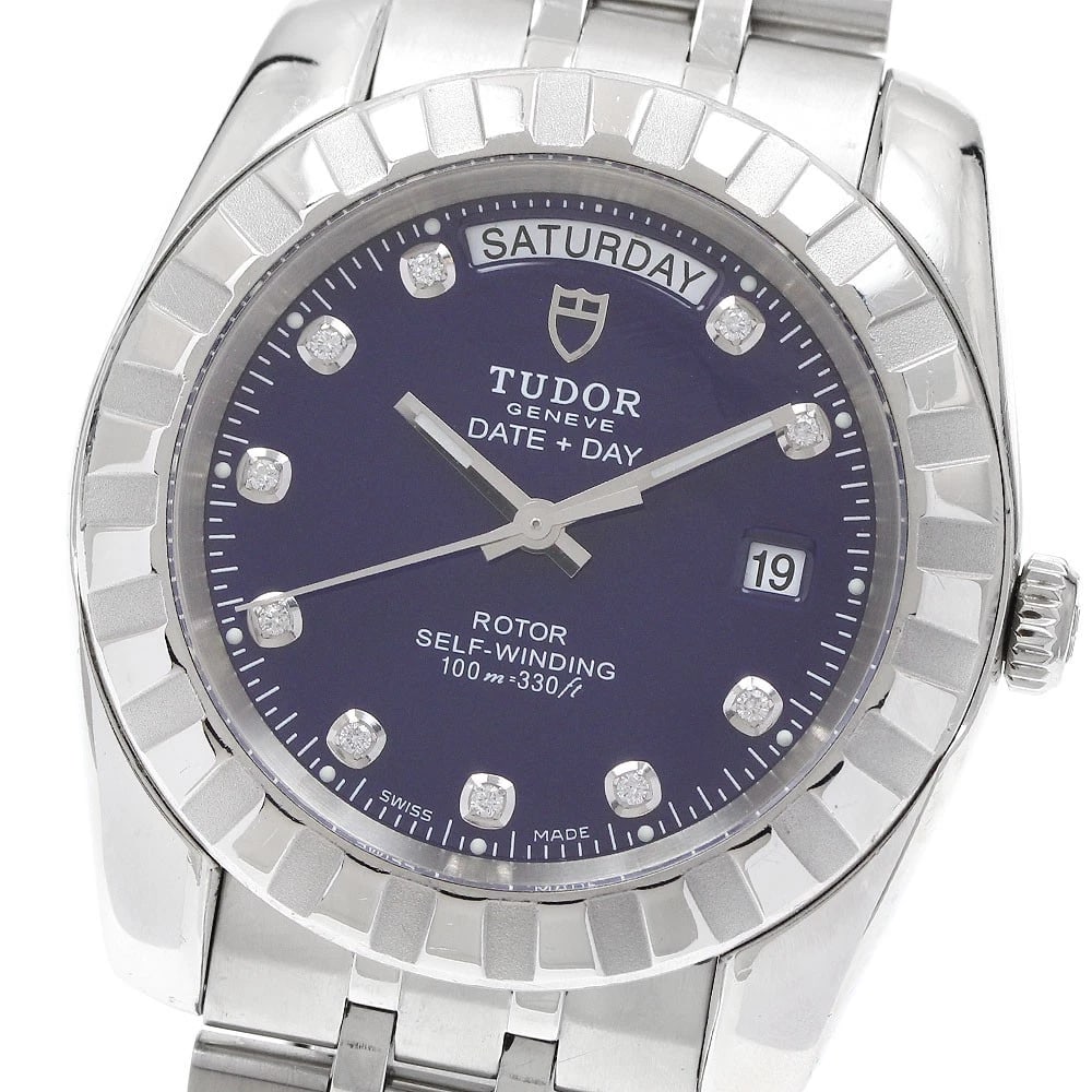 TUDOR CLASSIC DATE DAY DIAMOND AUTOMATIC WATCH (1 of 5)