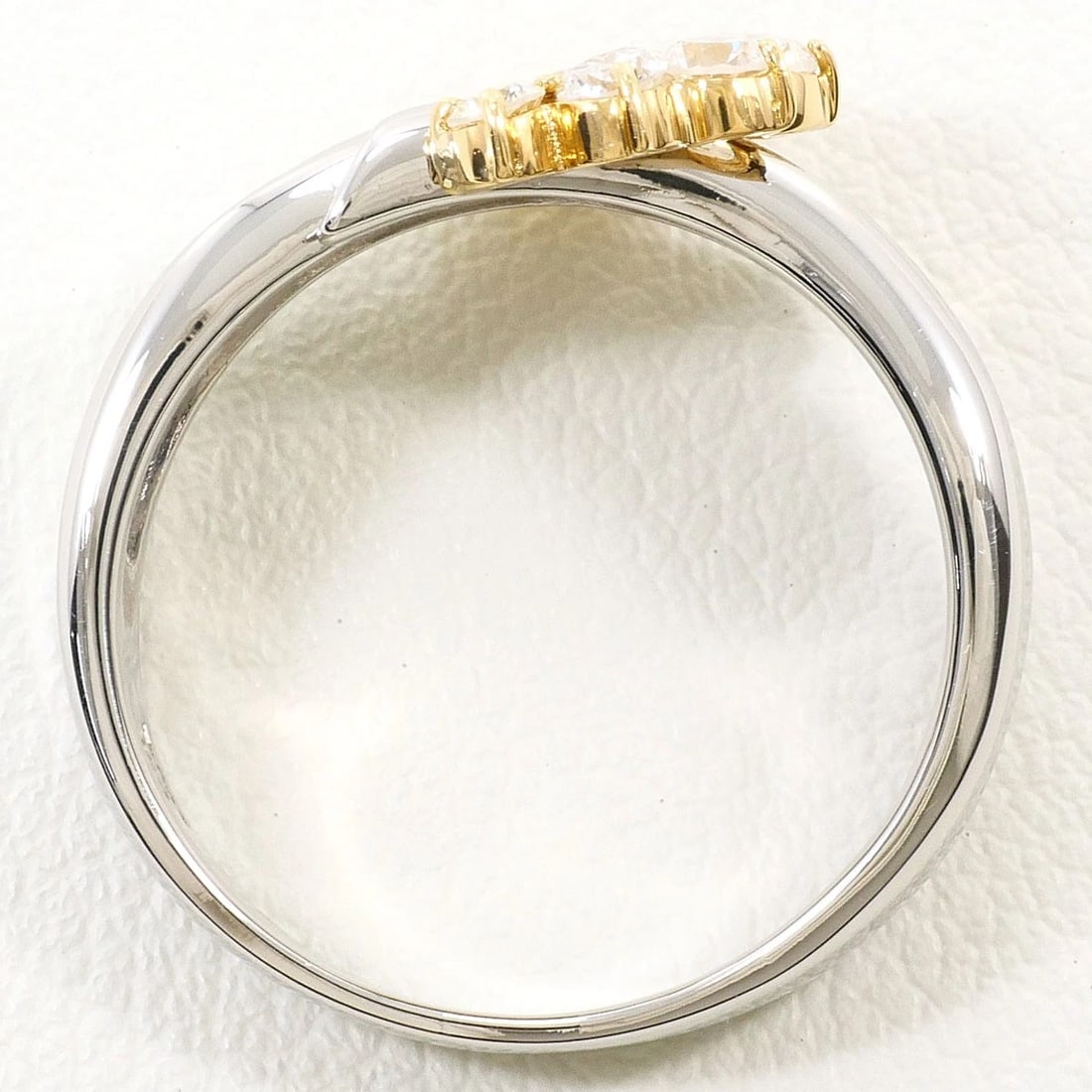 PT900 PLATINUM K18 RING DIAMOND - 3