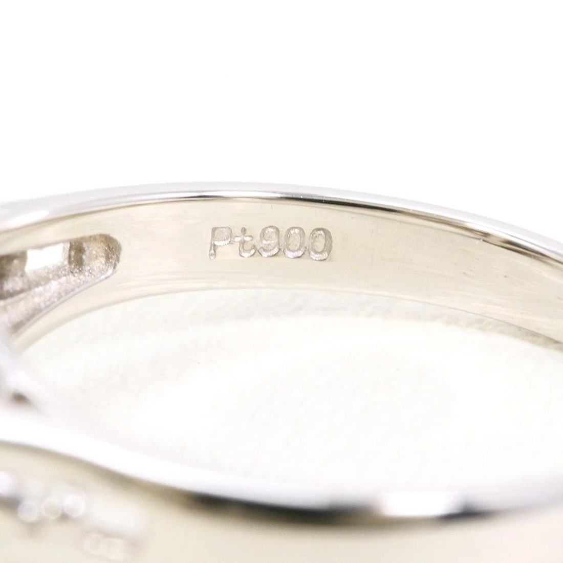 PT900 PLATINUM RING PEARL - 3