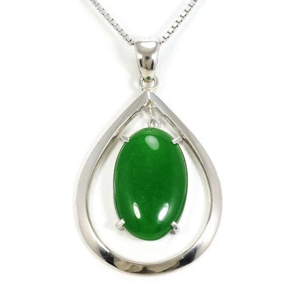 NECKLACE PT900/PLATINUM: Necklace PT900/Platinum Brand: No Brand Type/Style: Necklace Material: PT900/Platinum, Main Stone/Creation Artificial stone Color: Silver Size: Total length around 38 x 0.9" Accessories: None
