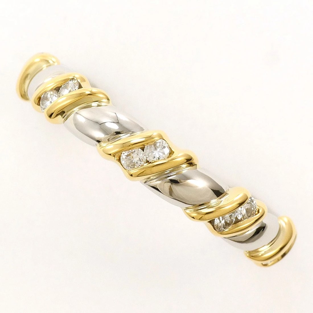 AQUASCUTUM PT900 PLATINUM K18 RING (1 of 3)