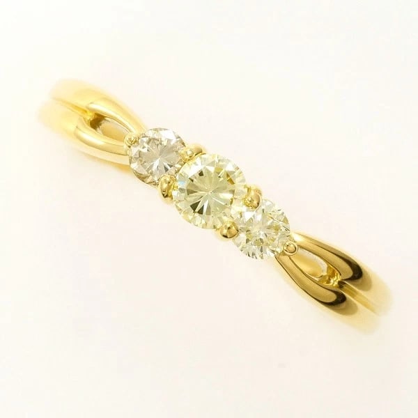 RING K18/YELLOW GOLD: Ring K18/Yellow Gold Brand: No Brand Type/Style: Ring Material: K18/Yellow Gold, Main Stone/Creation Diamond yellow Color: Yellow Gold Size: US 8 3/4 Accessories: None Accessories Notice: When