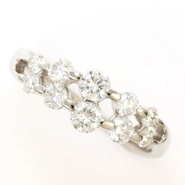 RING PT900/PLATINUM: Ring PT900/Platinum Brand: No Brand Type/Style: Ring Material: PT900/Platinum, Main Stone/Creation Diamond Color: Silver Size: US 9 1/2 Accessories: None Accessories Notice: When purchasin