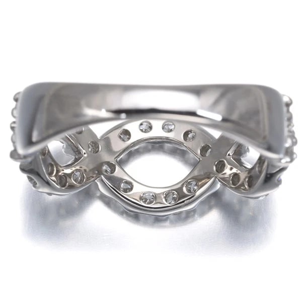 DIAMOND RING 900 PLATINUM - 4