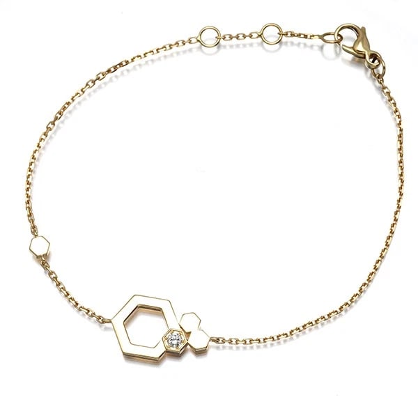 CHAUMET BRACELET DIAMOND MY LOVE 18K 750 YELLOW GOLD: CHAUMET Bracelet Diamond My Love 18K 750 Yellow Gold Brand: CHAUMET Type/Style: Bracelet Material: 18K 750 Yellow Gold, Main Stone/Creation Natural Color: Yellow Size: Inner circumference: 15 / 16 /