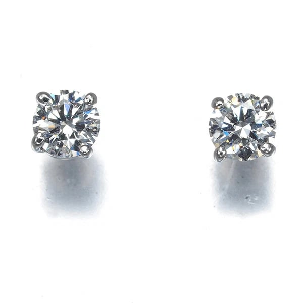 TIFFANY&CO. EARRINGS DIAMOND 950 PLATINUM: Tiffany&Co. Earrings Diamond 950 Platinum Brand: Tiffany & Co. Type/Style: EarRing Material: 950 / Platinum, Main Stone/Creation Natural Color: Silver Size: Stone size: Diameter Approximately 3.8mm