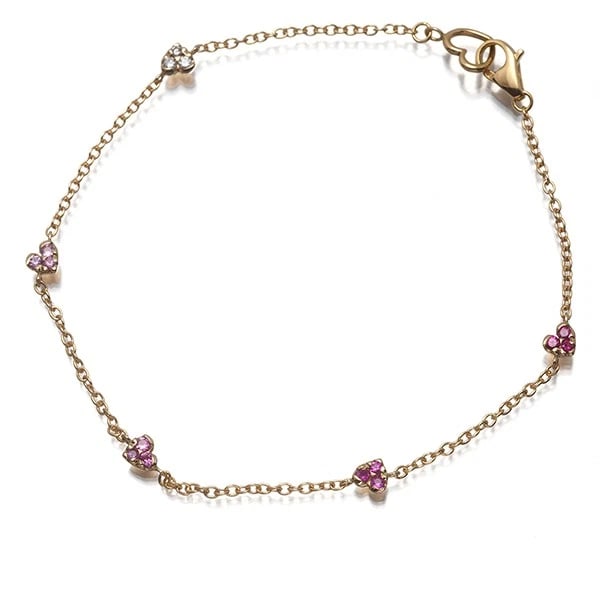 PONTE VECCHIO NECKLACE PINK DIAMOND HEART 18K RG: Ponte Vecchio Necklace Pink Diamond Heart 18K RG Brand: Ponte Vecchio Type/Style: Bracelet Material: 18K / 750 / Rose Gold, Main Stone/Creation Natural Color: Rose Gold Size: Necklace length: 16.5cm