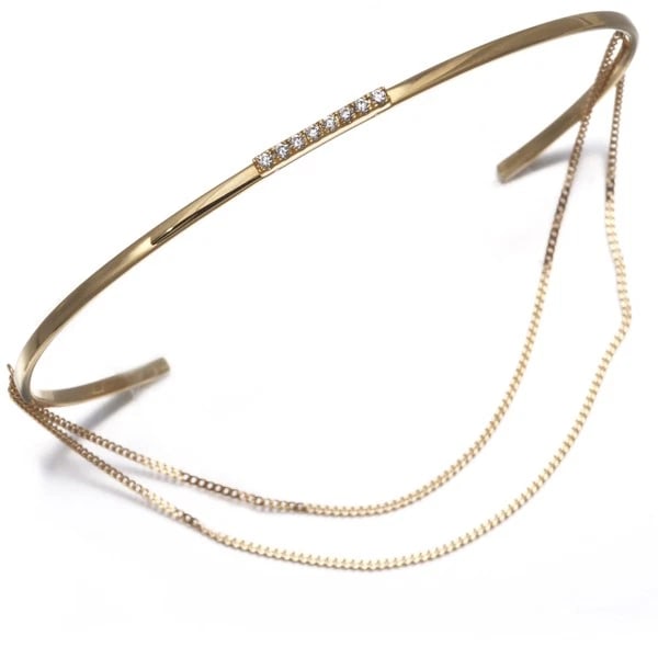 AHKAH BRACELET DIAMOND CHANDELIERCHAIN CUFF 18K YG: AHKAH Bracelet Diamond ChandelierChain Cuff 18K YG Brand: AHKAH Type/Style: Bracelet Material: 18K / 750 / Yellow Gold, Main Stone/Creation Natural Color: Yellow Size: Inner circumference: 15cm