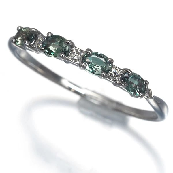 QVC RING ALEXANDRITE DIAMOND 950 PLATINUM: QVC Ring Alexandrite Diamond 950 Platinum Brand: QVC Type/Style: Ring Material: 950/ Platinum, Main Stone/Creation NATURAL Color: SILVER Size: US 8.5 - 8.75 Accessories: None Accessories N