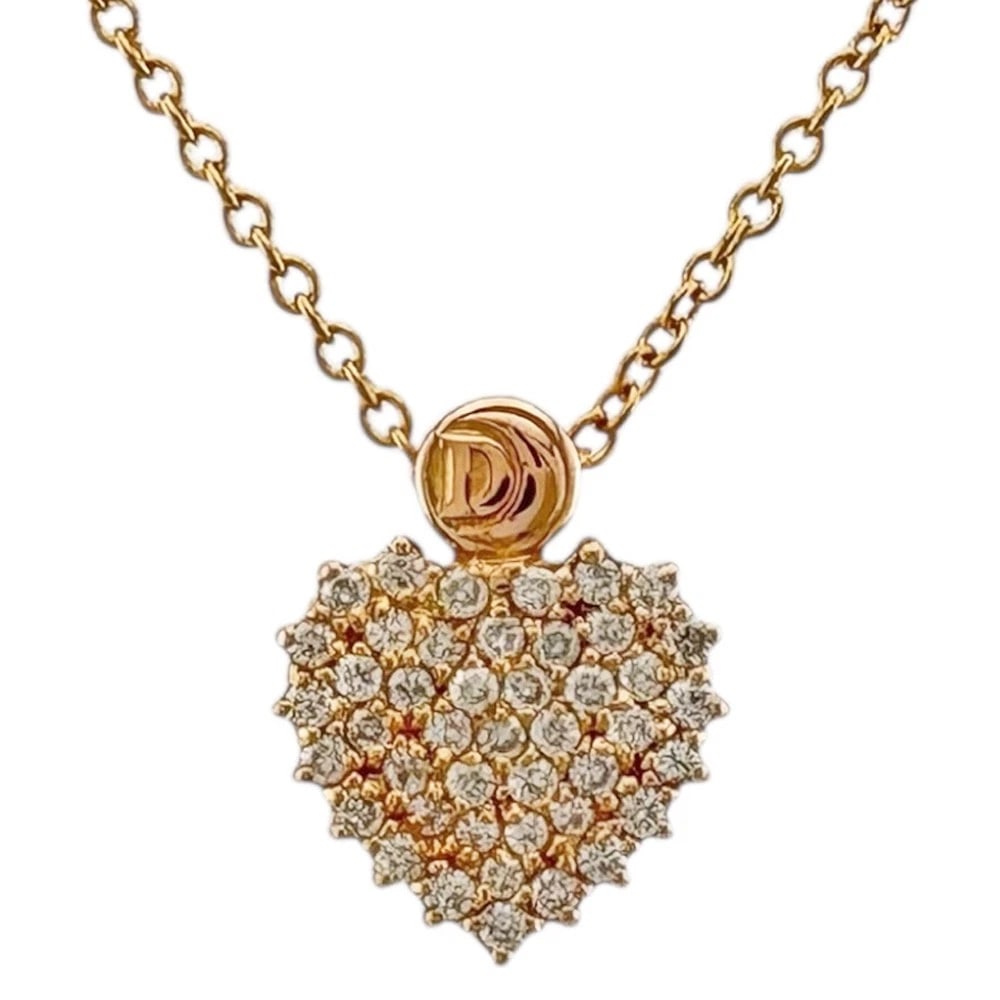 DAMIANI NECKLACE K18 PINK GOLD DIAMOND: Damiani Necklace K18 Pink Gold diamond Brand: Damiani Type/Style: Necklace Material: K18 Pink Gold, Main Stone/Creation natural Color: Pink gold Size: Total Length:50.5cChain width:1.0mmAdjuster can p