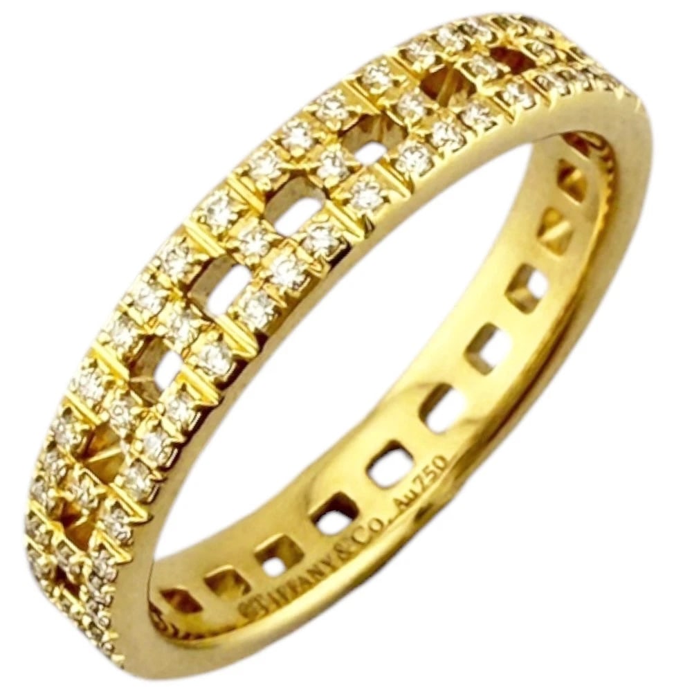 TIFFANY&CO. RING K18 YELLOW GOLD DIAMOND: TIFFANY&Co. Ring K18 yellow gold diamond Brand: Tiffany&co. Type/Style: Ring Material: K18 yellow gold, Main Stone/Creation natural Color: gold Size: US 5 3/4 Accessories: None Accessories