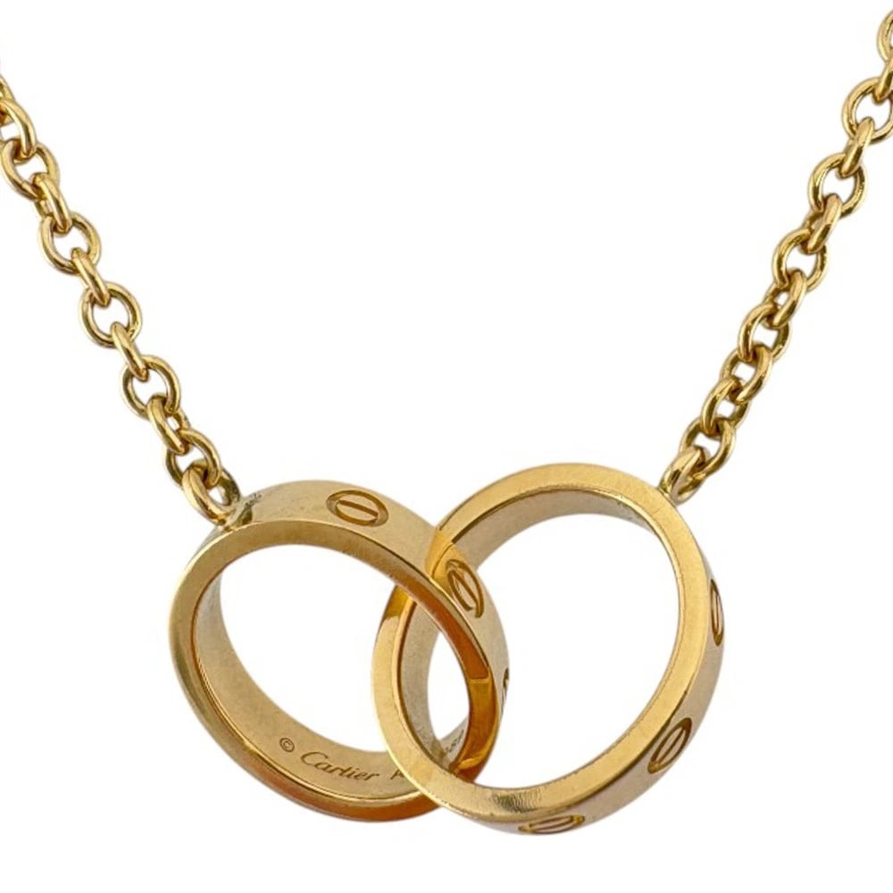 CARTIER NECKLACE K18 YELLOW GOLD BABY LOVE: CARTIER Necklace K18 yellow gold Baby love Brand: CARTIER Type/Style: Necklace Material: K18 yellow gold Color: gold Size: Total Length:44cm Chain width:1.5mm Top:W23.5mm x H9.5mm Accessories: Non