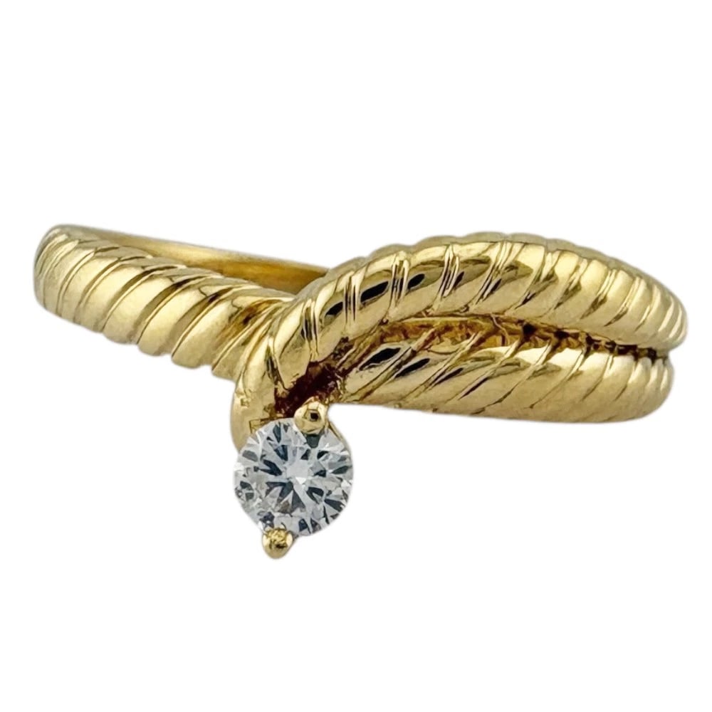 CELINE RING K18 YELLOW GOLD DIAMOND: CELINE Ring K18 yellow gold diamond Brand: CELINE Type/Style: Ring Material: K18 yellow gold, Main Stone/Creation NATURAL Color: gold Size: US 6 1/2 Accessories: None Accessories Notice: W